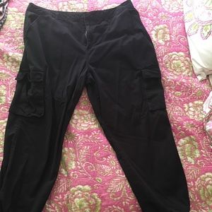 Black cargo pants